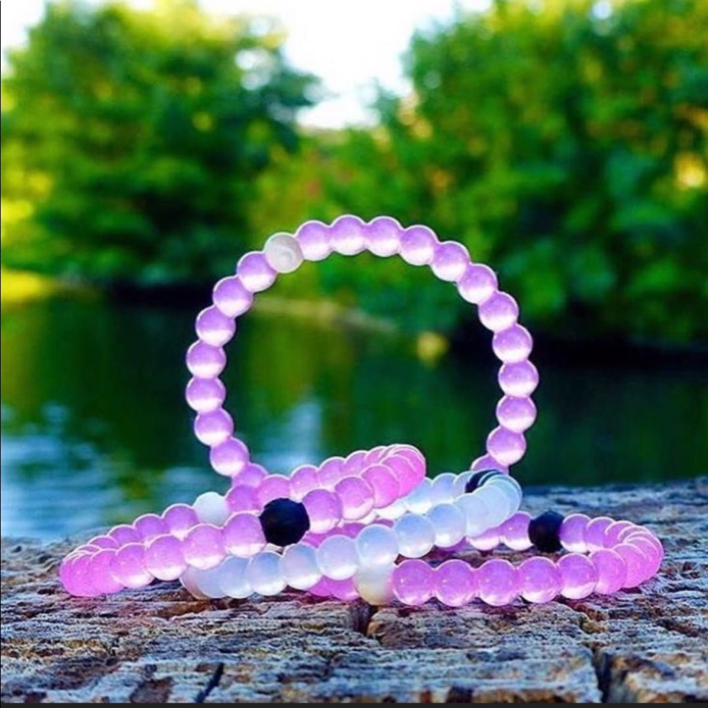 Classic & breast cancer light pink Lokai bracelets